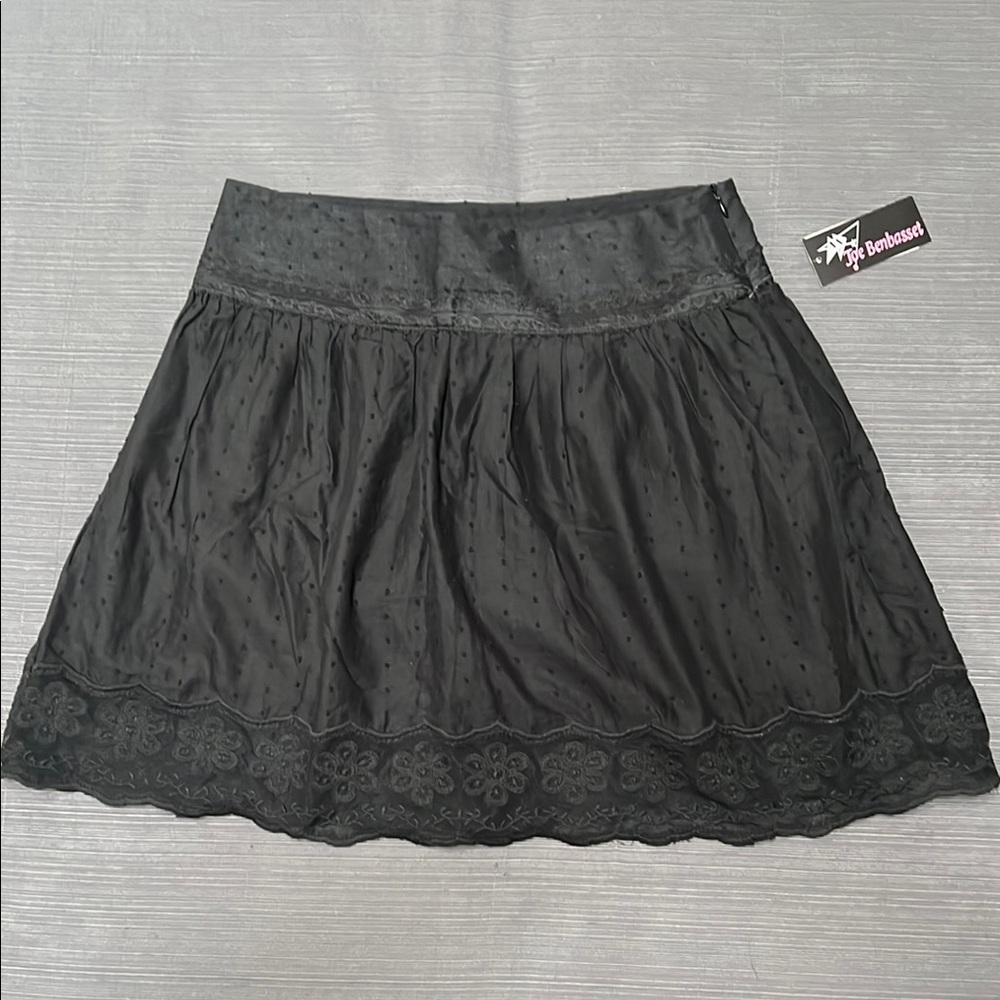 **NWT** JUNIOR ELEGANT LINED BLACK SKIRT SZ 9